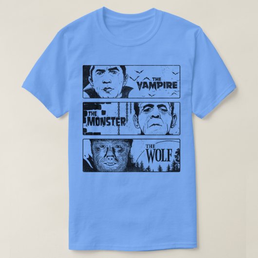 De Vampier Het Monster en De Wolf II T-shirt (Design voorkant)