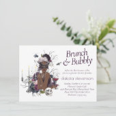 De vampier | Moody Gothic Glam Champagne Brunch Kaart (Staand voorkant)