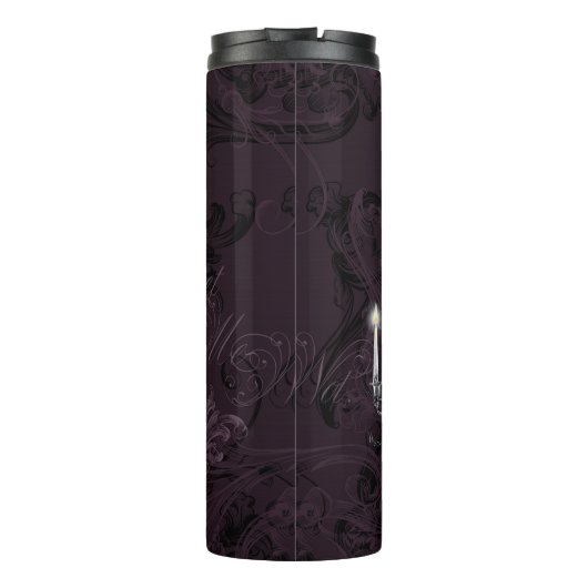 De vampier | Moody Gothic Vampy Glam Bleke Skin Thermosbeker (Achterkant)