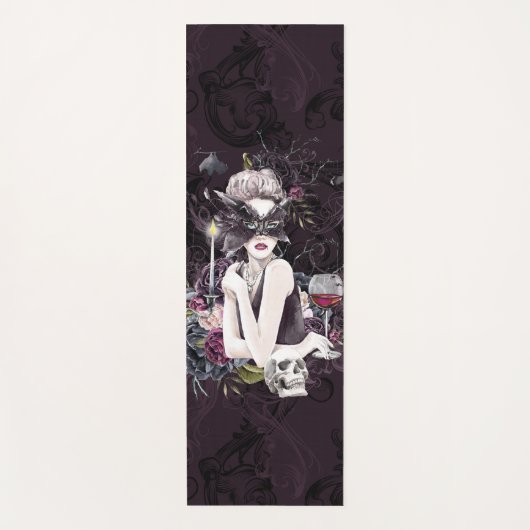 De vampier | Moody Gothic Vampy Glam Bleke Skin Yogamat (Voorkant)