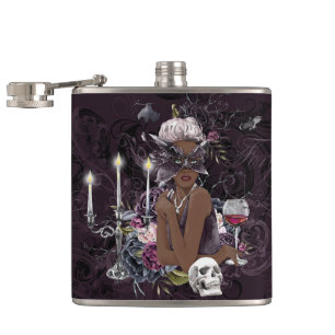 De vampier Moody Gothic Vampy Glam Dark Skin Heupfles