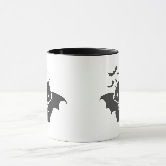 De vampierkat heeft een canine - Kies achterkleur Mok (Midden)