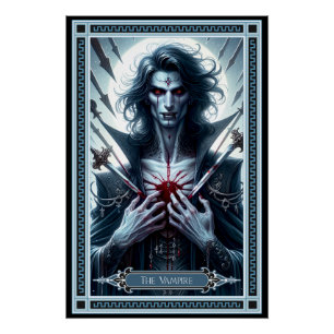 De Vampire Tarot Kaart Perfect Poster