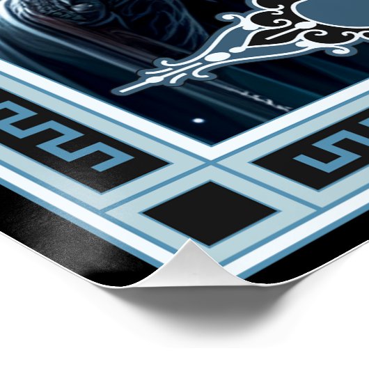 De Vampire Tarot Kaart Perfect Poster (Hoek)