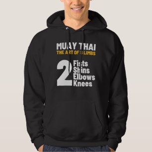 De van 8 ledematen Muay Thai 2 lijsten vormen Elbo Hoodie
