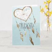 De Vanger van de Droom van het hart Kaart (Gele Bloem)