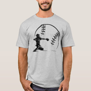 De Vanger van het honkbal in Actie T-shirt