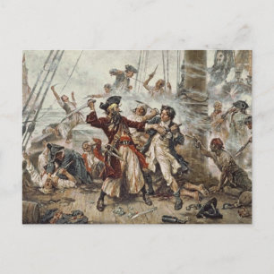 De vangst van Blackbeard Briefkaart
