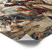 De vangst van Blackbeard The Pirate Poster (Hoek)