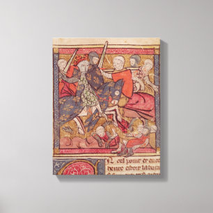 De vangst van Ferdinand van Portugal graaf Canvas Afdruk