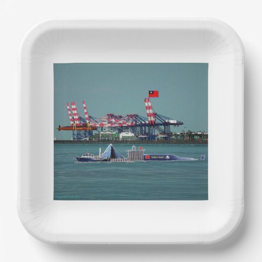 De vangst van vandaag papieren bordje (Voorkant)