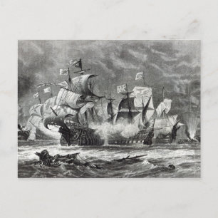 De Vanguard onder Sir William Winter Briefkaart