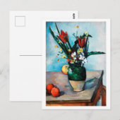 De Vase van Tulpen, Paul Cezanne Briefkaart (Voorkant / Achterkant)
