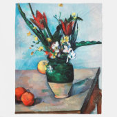 De Vase van Tulpen, Paul Cezanne Fleece Deken (Voorkant)