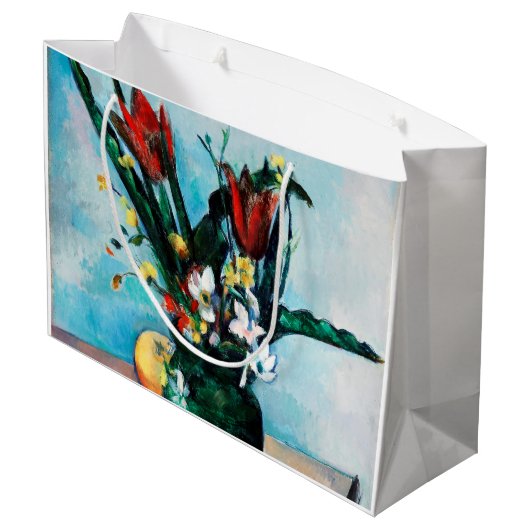 De Vase van Tulpen, Paul Cezanne Groot Cadeauzakje (Achterkant Gekanteld)