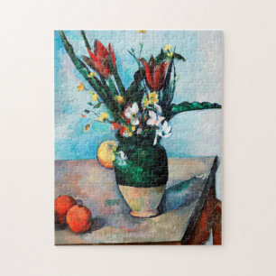 De Vase van Tulpen, Paul Cezanne Legpuzzel