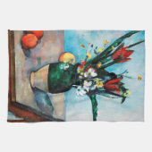 De Vase van Tulpen, Paul Cezanne Theedoek (Horizontaal)