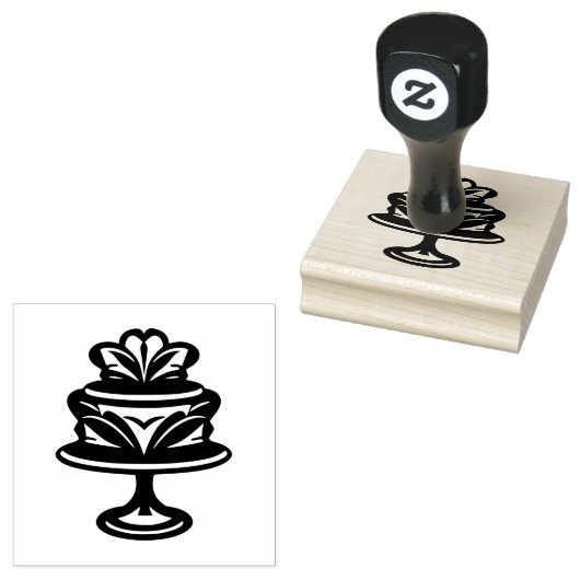 de vaste cake rubberen stempel (Gestempeld)