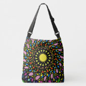 De veelkleurige Confetti Sun Canvas tas van Joya E (Voorkant)