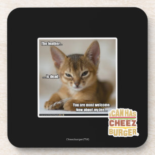 De veer is dood. drankjes onderzetter