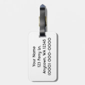 De veerboot bagagelabel (Achterkant verticaal)