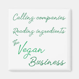 De Vegan Business Magnet Magneet