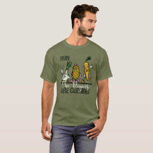 De Vegans zijn groenten aan het rennen T-shirt