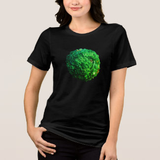 De Vegetarische Aarde op een korte mouw voor Man/V Tri-Blend Shirt