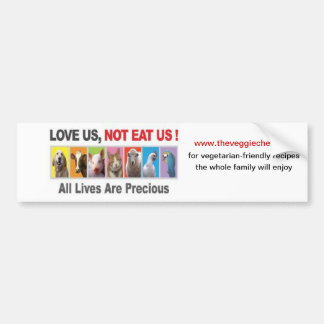 De Veggie Chef Bumpersticker. Bumpersticker