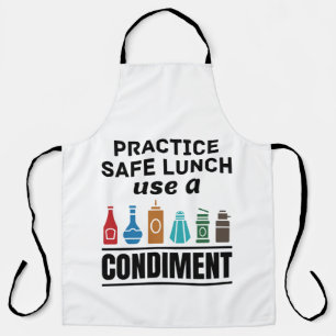 De Veilige Lunch van de praktijk Gebruik een Voorw Schort
