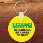 De veiligheid eerst, let op sleutelhanger (Voorkant)