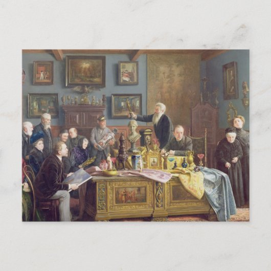 De veiling, 1910 briefkaart (Voorkant)