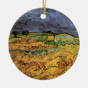 De velden door Vincent van Gogh Keramisch Ornament