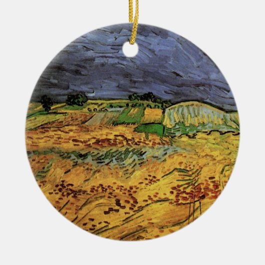 De velden van Vincent van Gogh Keramisch Ornament (Voorkant)