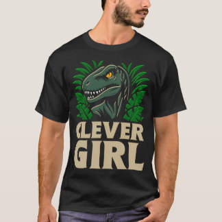 De Velociraptor Slimme Meisje Citaten T-shirt
