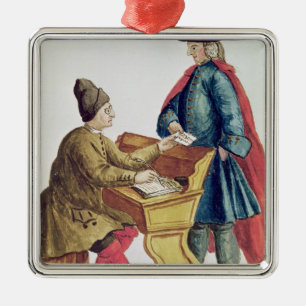 De Venetiaanse loterij spelen Metalen Ornament