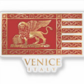 De Venetiaanse vlag Sticker (Voorkant)