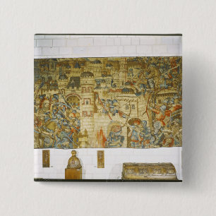 De Vengeance van Notre-Seigneur Vierkante Button 5,1 Cm