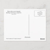 De ventilatorverkopers dichtbij de Bouw van de Vra Briefkaart (Achterkant)