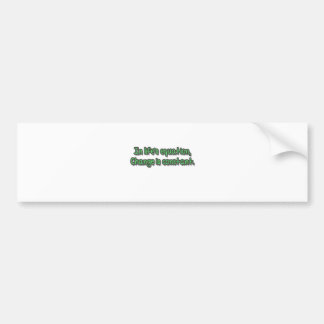 De verandering is Constant Bumpersticker