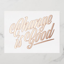 De verandering is Goede Moving Aankondiging - Foli