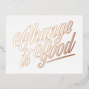 De verandering is Goede Moving Aankondiging - Foli