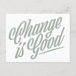 De verandering is het Briefkaart van de Aankondigi