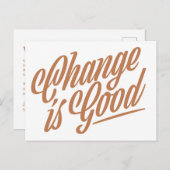 De verandering is het Briefkaart van de Aankondigi (Voorkant / Achterkant)