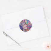 De Verandering Ronde Sticker (Envelop)
