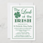 De verantwoordelijkheid van de Ierse St. Patrick's Kaart (Voorkant)