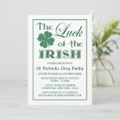 De verantwoordelijkheid van de Ierse St. Patrick's Kaart (Staand voorkant)