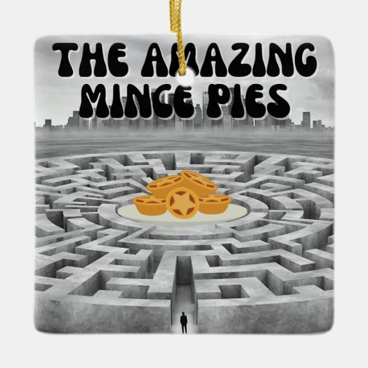 De verbazingwekkende gehakt taarten keramisch ornament (Voorkant)