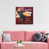 De verbazingwekkende Missy Toes Canvas Print (Insitu (Woonkamer))