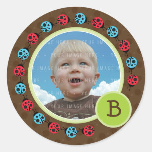 DE VERBINDING VAN DE FOTO:: onzelieveheersbeestje Ronde Sticker